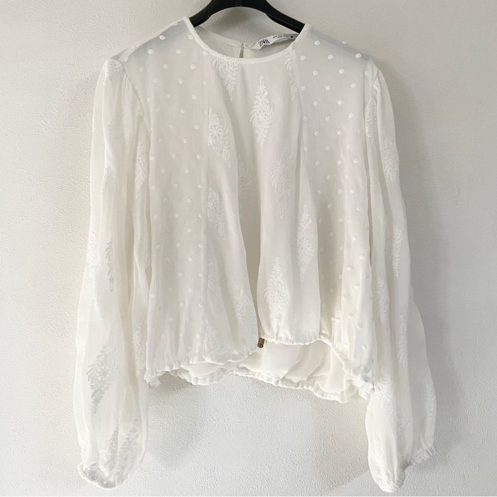 Zara White Blouse Boho Chic